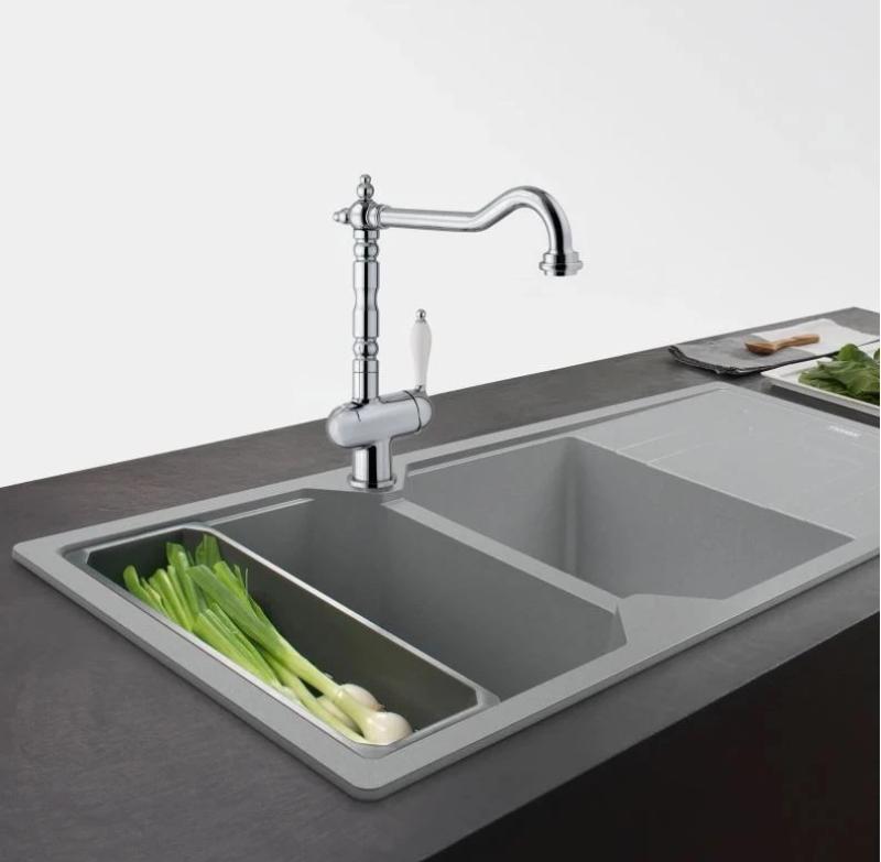 Franke Particolare Old England klasyczna bateria kuchenna chrom 115.0060.360