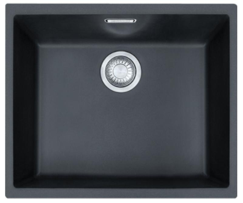 Franke Sirius 2 S2D 110.50 czarny zlew z tworzywa sztucznego 50x41cm do zabudowy 125.0252.223