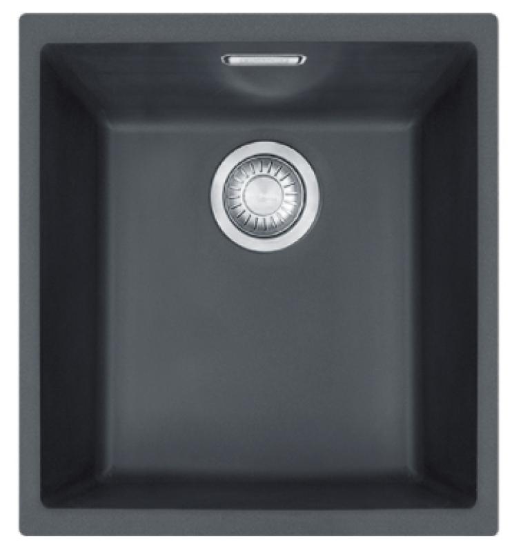 Franke Sirius 2 S2D 110.34 czarny zlew z tworzywa sztucznego 34x41cm montowany od dołu 125.0252.227