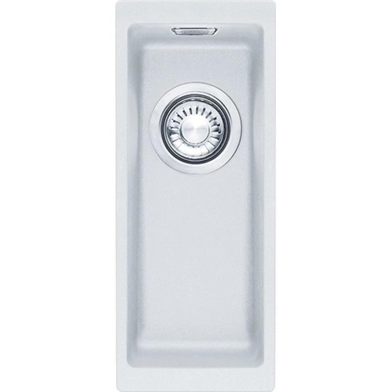Franke Sirius 2 S2D 110.16 mały biały zlewozmywak z tworzywa sztucznego 16x41cm podbudowa 125.0252.233