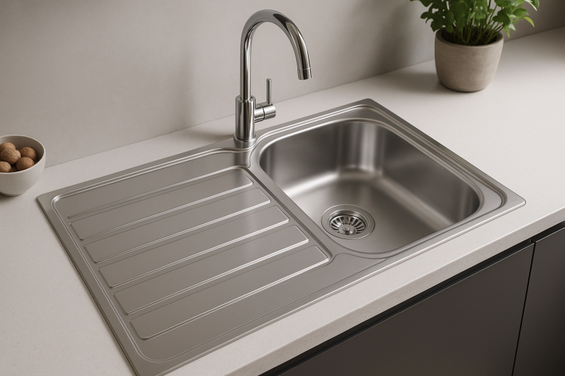 Franke Spark SKX 611 zlewozmywak ze stali nierdzewnej z ociekaczem 86x50cm 101.0315.545