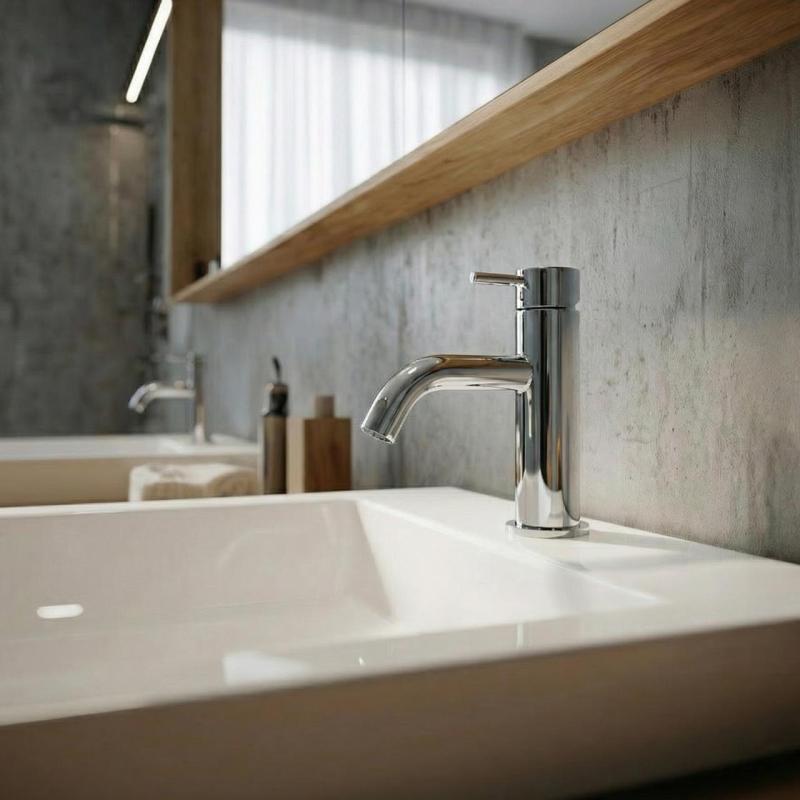 Waterevolution Flow bateria umywalkowa chrom T11001