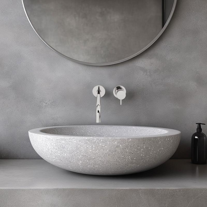 Waterevolution Flow bateria umywalkowa chromowana z wylewką 25 cm T116B01-25