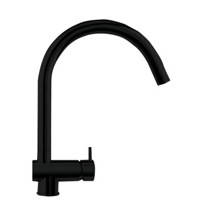 Waterevolution Flow kraan do kuchni matowa czarna z wyciąganą wylewką T155PR
