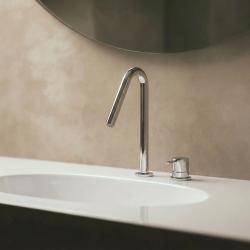 Waterevolution Flow 2-otworowa bateria umywalkowa chromowana z małą wylewką V 120mm T1121V01