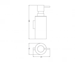 Waterevolution Deep dozownik do mydła chrom A22601