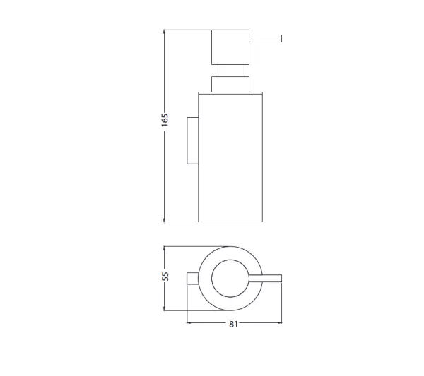 Waterevolution Deep dozownik do mydła chrom A22601