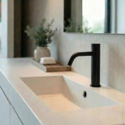 Waterevolution Flow wasbasin tap with timer and automatic stop & go valve black T110TPPR