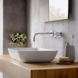 Waterevolution Flow bateria umywalkowa chropowa wylewka 21 cm T116B01-21