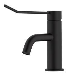 Waterevolution Flow bateria umywalkowa z korkiem click-clack, matowa czarna T111PR