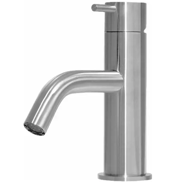 Waterevolution Flow niska bateria umywalkowa ze stali nierdzewnej T110IE