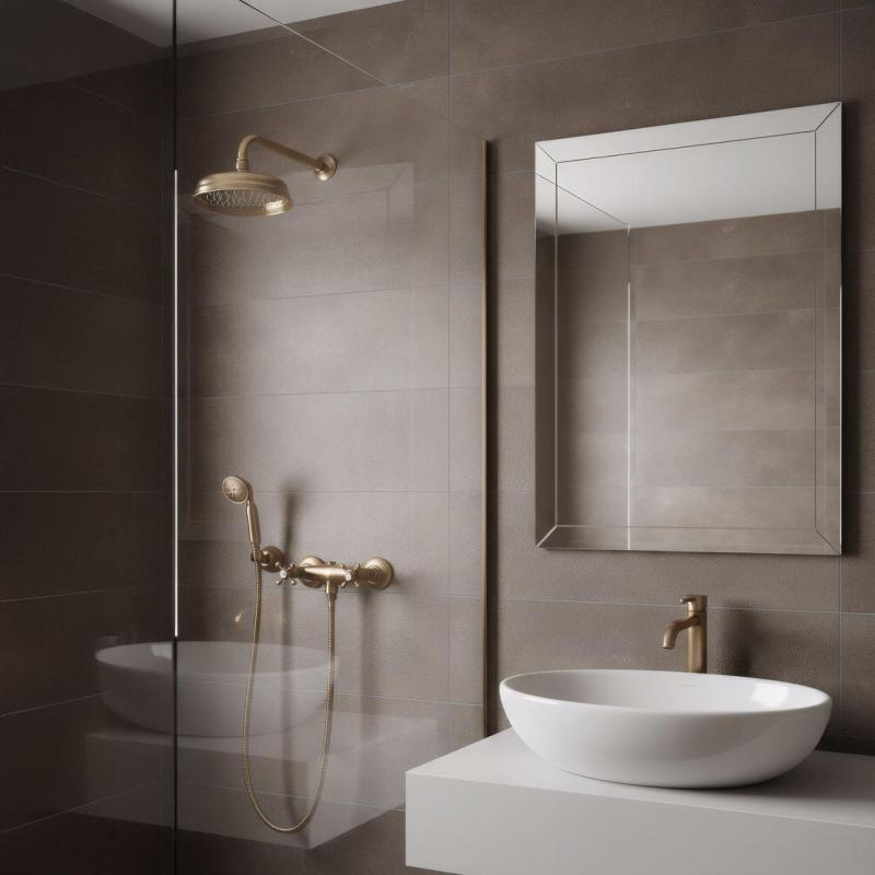 PB klasyczny zestaw prysznicowy z baterią i pokrętłami w kształcie gwiazdek, w tym słuchawka prysznicowa, Brąz 1208855282