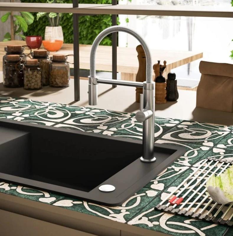 Franke Pescara Semi Pro L Bateria kuchenna z elastyczną wylewką, stal nierdzewna 115.0472.960