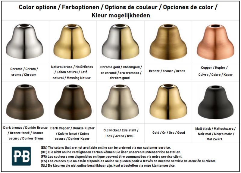 PB klassieke keukenkraan met witte hendels Brons 1208910892