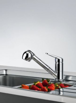 Franke Bateria kuchenna Delta Novara Plus z wyciąganą wylewką chrom 115.0347.111