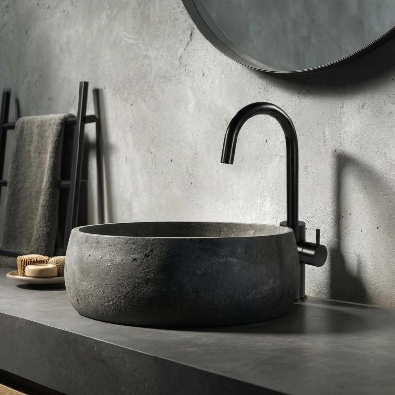 Waterevolution Flow wysoka bateria umywalkowa model matowa czerń T1121FUPR