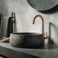 Waterevolution Flow wysoka bateria umywalkowa PVD szczotkowana miedź T1121FUCPE