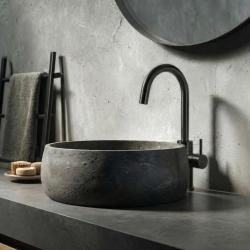 Waterevolution Flow wysoka bateria umywalkowa model PVD gun metal T1121FUGME