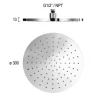 Rain Regendouche waterbesparende hoofddouche 30 cm metaal chroom 1208946744