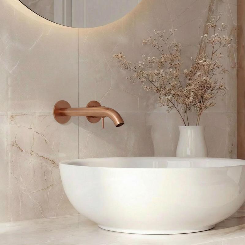 SB Round 316 wbudowany kran umywalkowy ze stali nierdzewnej 102mm