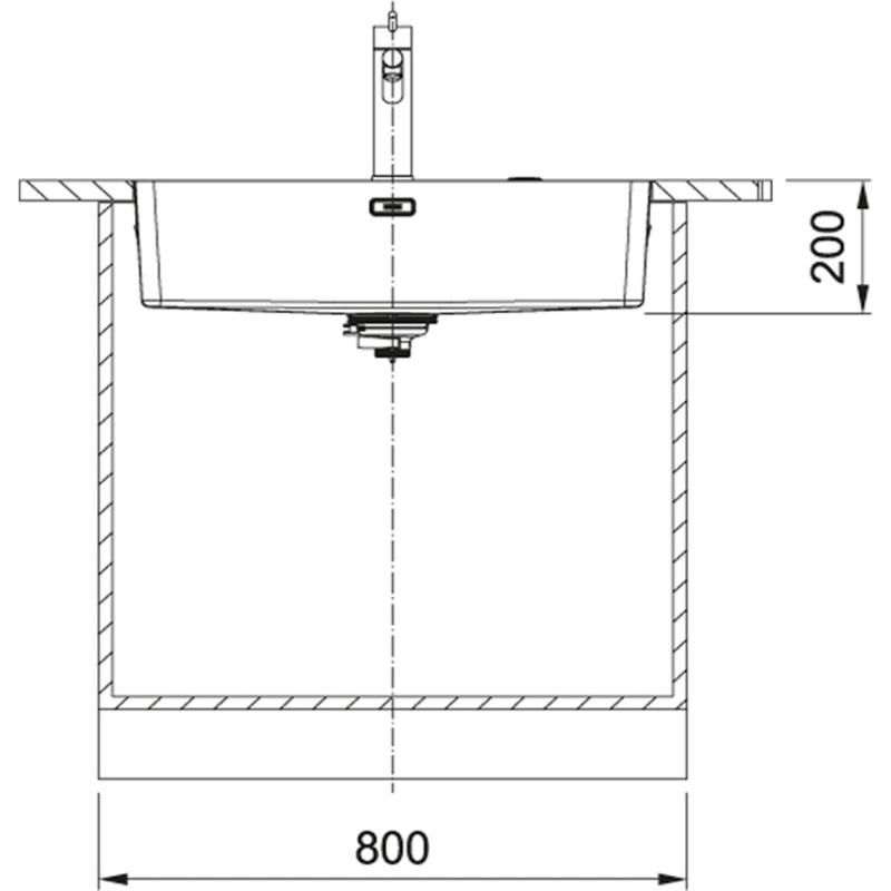 Franke Mythos MYX 210.70 zlewozmywak ze stali nierdzewnej 70x40cm montaż na równi z blatem 127.0638.278