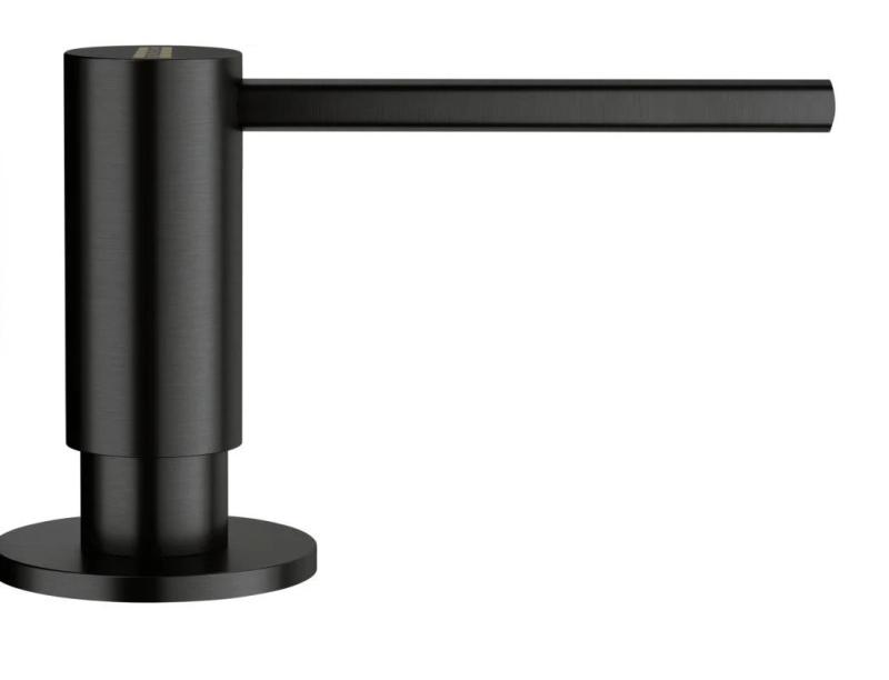 Franke Atlas szczotkowany czarny wbudowany dozownik do mydła 112.0717.102