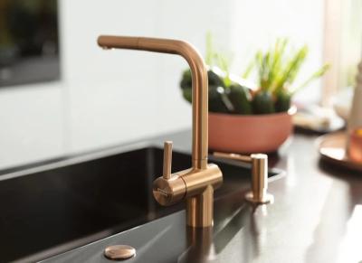 Franke miedziany kran kuchenny Atlas Neo z wyciąganą wylewką PVD Copper 115.0628.208