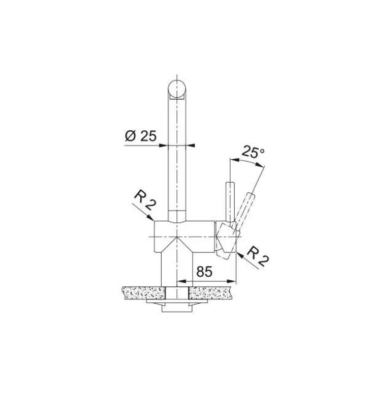 Franke miedziany kran kuchenny Atlas Neo z wyciąganą wylewką PVD Copper 115.0628.208