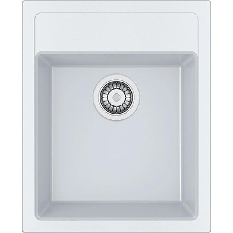 Franke Sirius 2 S2D 610.40 biały zlew z tworzywa sztucznego 43x53cm na górę z otworem na kran 114.0568.054