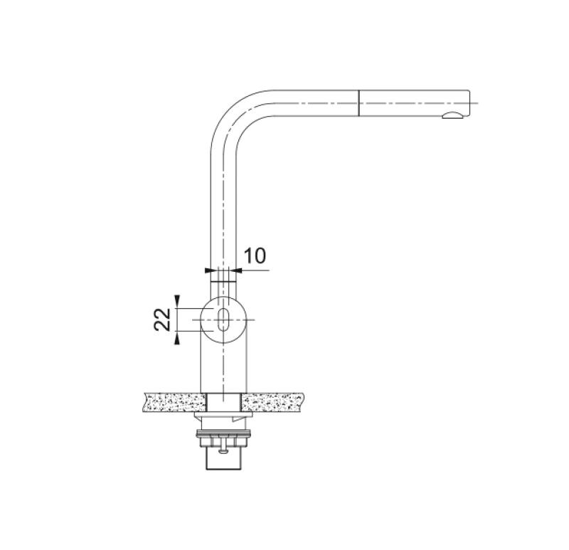 Franke szczotkowana czarna bateria kuchenna Atlas Neo z sensorem i wyciąganą wylewką 115.0625.527