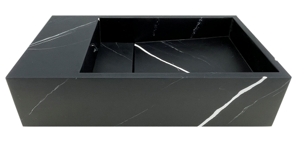 Solid-S Marble solid surface fontein B40xD22xH10cm marmer mat zwart 1208953898 vertaald naar het Pools is: Solid-S Marble solid surface umywalka B40xD22xH10cm marmur matowy czarny 1208953898.