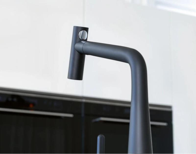 Franke Icon Kran Kuchenny matowy czarny z wyciąganą wylewką 115.0625.190