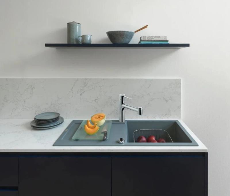 Franke Centro Kran do kuchni chromowany z wyciąganą wylewką natryskową 115.0600.131