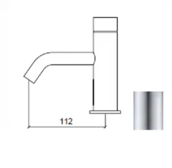 Waterevolution Flow elektroniczna bateria umywalkowa na podczerwień 230V ze stali nierdzewnej T110EEIE