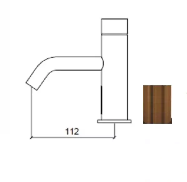 Waterevolution Flow elektroniczna bateria umywalkowa na podczerwień 230V miedziana T110EECPE