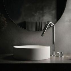 Waterevolution Flow 2-otworowa bateria umywalkowa chromowana z wysoką wylewką V 120 mm T1122V01