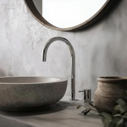 Waterevolution Flow 2-otworowa bateria umywalkowa chromowana z niską wylewką U 200mm T1122U01