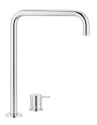 Waterevolution Flow 2-otworowa bateria umywalkowa wysoka wylewka 222 chrom T122H01