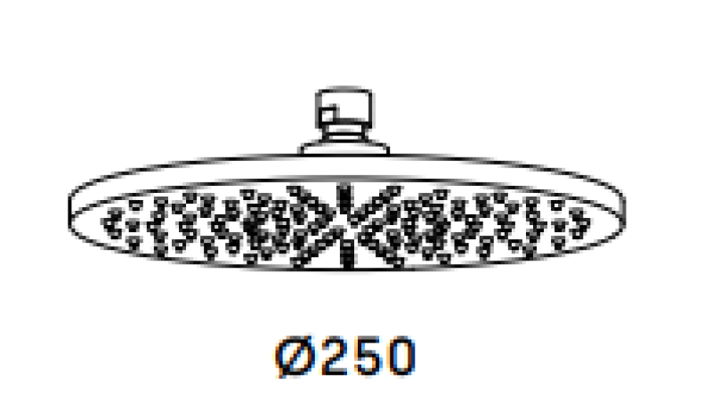 Waterevolution Flow deszczownica 250mm PVD Szczotkowana Miedź T164325CPE