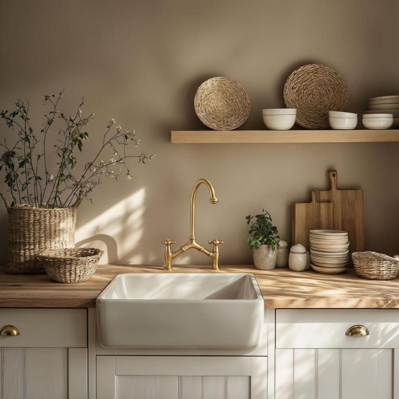 PB classic Nostalgische klassieke keukenkraan Brons met variabele hart afstand 2 gats 18-25cm 1208954352

PB classic Nostalgiczny klasyczny kran kuchenny Brązowy z regulowanym rozstawem 2 otw