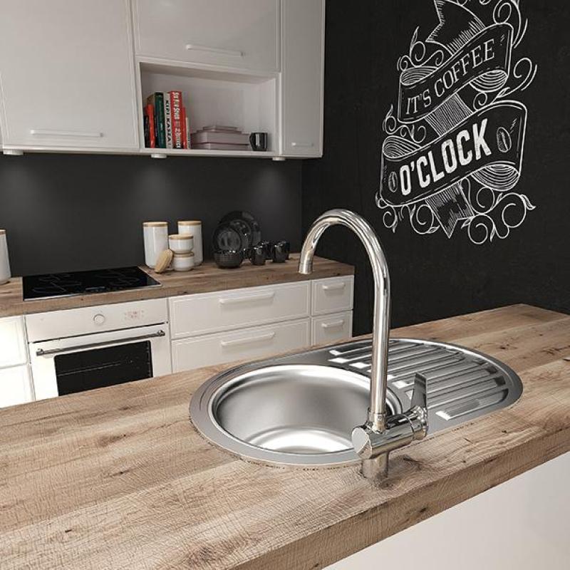 Ausmann Basic ronde spoelbak met afdruiprek RVS 77x50 cm inclusief sifon 1208955523

Ausmann Basic okrągły zlew z ociekaczem ze stali nierdzewnej 77x50 cm, w zestawie syfon 1208955523