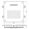 SB Square XL Regendouche inbouw 2-straals volledig RVS 1208955766