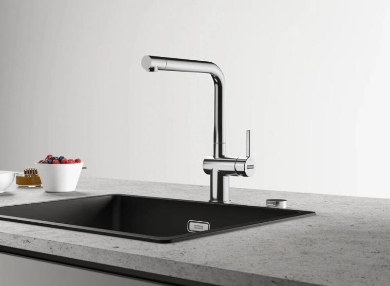 Franke Active L Bateria kuchenna chromowana z obrotową wylewką 115.0653.298