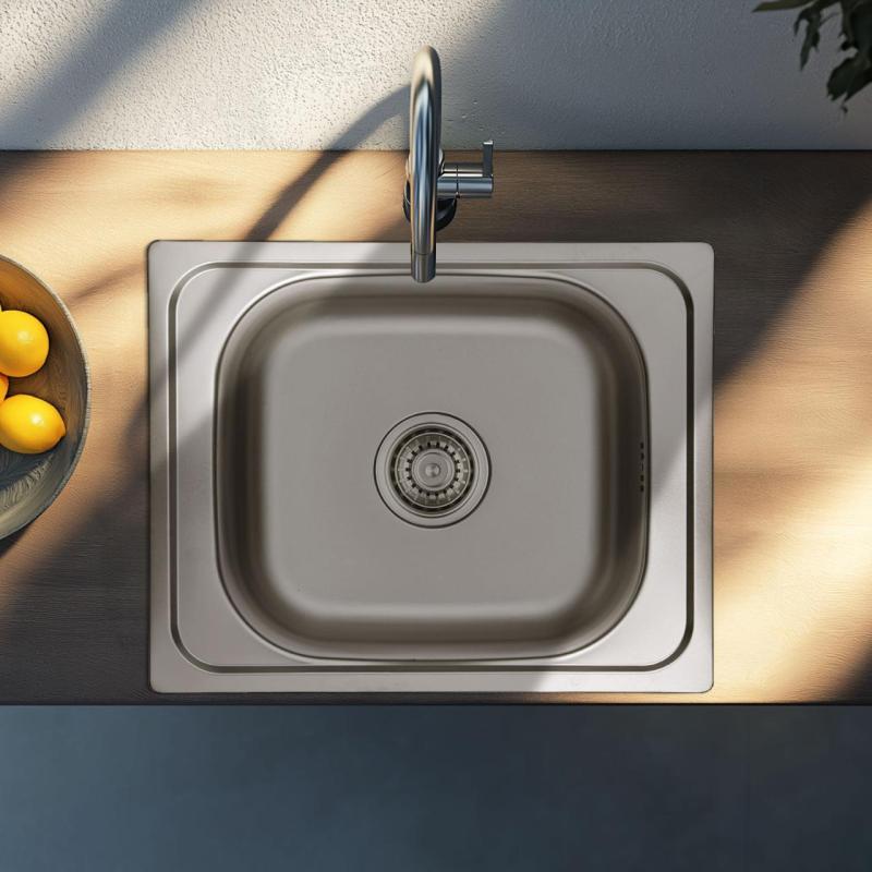 Ausmann Basic rvs opbouw spoelbak 50x40 cm inclusief sifon 1208956975

Tłumaczenie na język polski:
Ausmann Basic stalowa umywalka nablatowa 50x40 cm z syfonem 1208956975