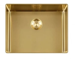 Lorreine 50SL1016-GOLD Slim zlew 50x40cm montaż na równi Złoty