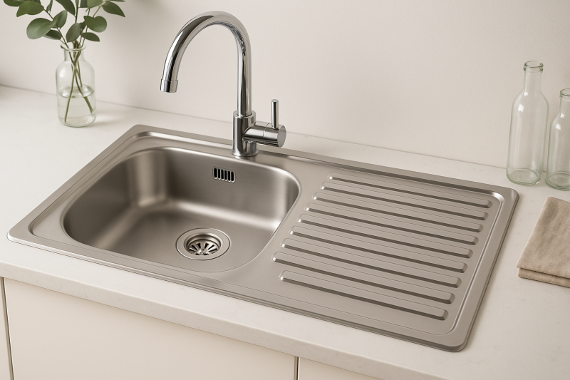 Ausmann Basic rvs opbouw spoelbak met afdruip omkeerbaar 75x40 cm inclusief sifon 1208956996

Tłumaczenie na język polski:
Ausmann Basic zlewozmywak nakładany ze stali nierdzewnej z ociekacze