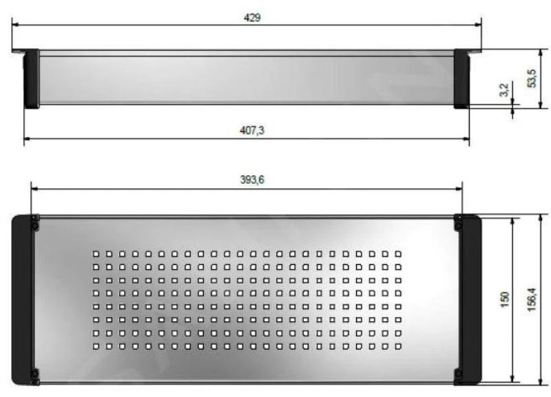 Franke Kubus 2.0 wkładka ze stali nierdzewnej 429x156mm model związany 112.0394.981