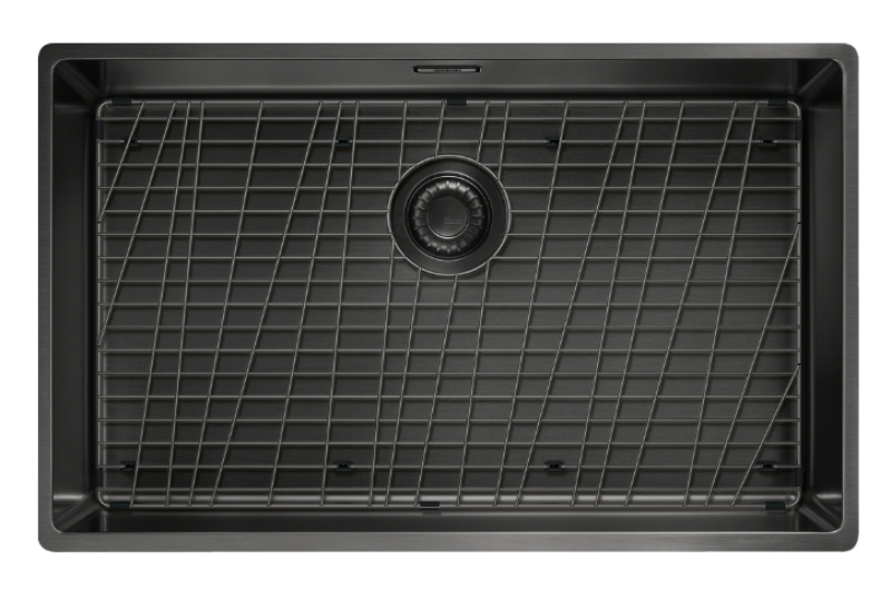 Franke Mythos Masterpiece BXM 210.68 duży zlew gun metal PVD antracytowy 685x410mm montaż na równi z blatem i podwieszany 127.0674.440