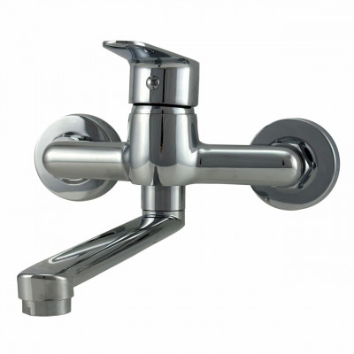 AquaTrimo Schubert jednouchwytowa kuchenna bateria ścienna chrom 21ST7076CM