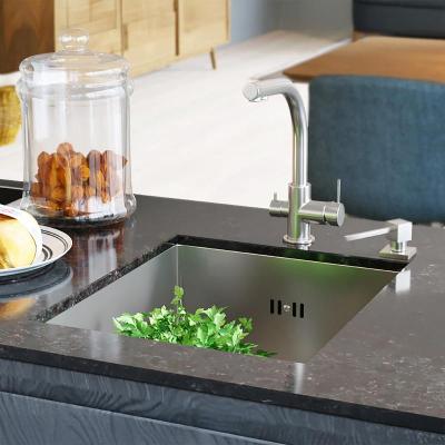 Ausmann Oder rvs zlew 34x40cm montaż na równi z blatem, podwieszany oraz nakładany, extra głęboki 22cm 1208957111
